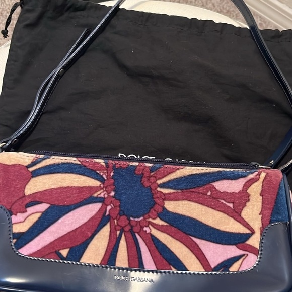 DOLCE & GABBANA Handbag Suede Leather - Picture 2 of 6